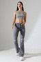 Girl's / Women's High Waist Lycra Flare Jean Spanish Leg Denim Pants - 4