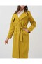 5918 Wrap-Neck Trench Coat - Olive Green - 3