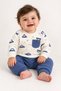 Baby Boy Set with Car Pattern and Pockets, 2-Piece Top and Bottom Set, Seasonal, 6, 9, 12, 18 Months - 4