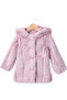Girl's Plush Coat with Hood - 4