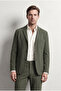 Ds Damat Comfort Khaki Gofre Patterned Suit