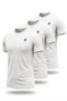 3-Pack Men's Colorful Sports T-Shirts - Slim Fit Training Top
