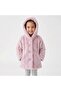 Girl's Plush Coat with Hood - 3