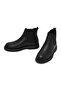 Men's Black Leather Chelsea Boots Wm610003Df - 4