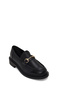 Women's Black Buckle Masculine Loafer Af250001Sv - 7