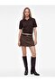 Wool Blend Buttoned Short Sleeve Polo Collar Knitwear Sweater - 2