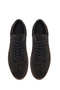 Men's Anthracite Lace-Up Thick Soled Suede Leather Sneaker Wm660016Ds - 4