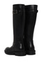 Women's Black Zippered Thick Soled Leather Boots Wf190049Dv - 7