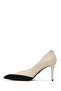 Women's Cream Thin Heeled Leather Stiletto Af100002Dv - 3
