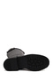 Women's Black Zippered Thick Soled Leather Boots Wf190049Dv - 6
