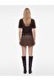 Wool Blend Buttoned Short Sleeve Polo Collar Knitwear Sweater - 4