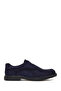 Men's Navy Blue Lace-Up Suede Leather Casual Shoes Wm750015Ds