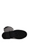Women's Black Zippered Thick Soled Leather Boots Wf190049Dv - 8