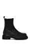 Women's Black Thick-Soled Leather Chelsea Boots Wf190047Dv