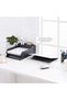 Amazon Pexis Plastic Desk Organizer - Half Tray, Black, Rectangular - 2