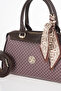 Monogram Pattern Handbag Brown - 5