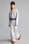 Cotton Regular Fit Crop Sweatshirt Inner Undershirt Wide Leg Sweatpants 3-Piece Set Girls I0856A826A - 6