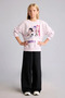 Kpop Demon Hunters Printed Relax Fit Crew Neck Sweatshirt Girls I3551A826Au - 2