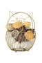 Large Capacity Coffee Pod Holder,Golden Animal Design Coffee Capsule Storage Basket,3-Point Stable Base Coffee Bar Organizer