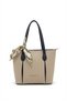 Women's Stone-Navy Blue Scarf Detailed Medium Size Hand and Shoulder Bag-Bd6086Bd - 2