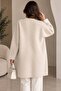 Floral Embroidery Detailed Plush Textured Long Cardigan - 3