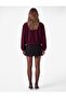 Regular Fit Long Sleeve Classic Collar Tweed Bomber Jacket with Pockets - 2