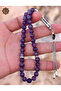 Sphere Cut Alpaca Tasseled Amethyst Natural Stone Prayer Beads 201025904 - 4