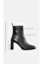 Livi Heeled Boots Genuine Leather Black - 2