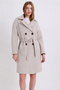 Stone Color Cashmere Coat - 4