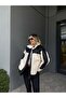 Leather Garnished Teddy Coat