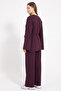 Asymmetric Modal Suit 26173 - Mürdüm - 3