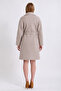 Stone Color Cashmere Coat - 5