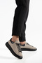 Suede Stitched Men's Sports Shoes Sneaker Suitable for Daily Use Navy Blue&Black&Beige - 2