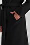 Black Cashmere Coat - 7