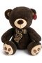 40cm Ribbon Plush Bear Soft Textured Cute Toy with Heart Paw Detail Plush Teddy Bear - 4