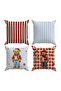 Christmas Double-Sided Printed 4-Piece Throw Pillow Cover 6Echd2 - 2