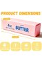Butter Squishy Slow Rising Glitter Sensory Fidget Toy for Kids & Adults, Soft Kawaii Squeeze Stress Relief Anxiety Squishy, Cute Party Favors, Goodie Bag Fillers, Desk Toy, Pink - 2