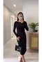Dlvin Tosse Black Boat Neck Cashmere Blouse - 4
