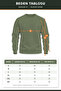 Pointer Nature Themed Crew Neck Long Sleeve 3 Thread Threaded Hunter Sweatshirt - 2