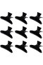 Professional Hair Sectioning Clips, Black, 12-Piece Set - 4