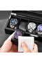 6 Slot PU Leather Watch Organizer and Jewelry Storage Box - 4