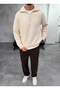Half Zipper Reverse Knit Ecru Sweater