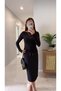 Dlvin Tosse Black Boat Neck Cashmere Blouse - 2