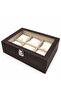 Watch Box for 6 Watches Croco Light Brown - 2