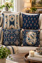 Double-Sided Printed 4-Piece Throw Pillow Cover Set 6Esld1