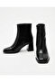 Women's Pointed Toe Thick Heeled Zippered Stylish Winter Boots
