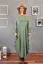 Çağla Color Magic Collar Cotton Dress - 3