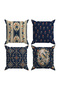 Double-Sided Printed 4-Piece Throw Pillow Cover Set 6Esld1 - 2