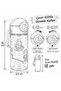 Transparent Sports School Unbreakable Polycarbonate Water Bottle, Lockable Lid, Picture Figured Water Bottle with Straw 400 ml - 4