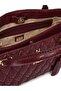 Women's Handbag Quilted Monogram Patterned Chain Strap Zippered Stylish Daily Shoulder Bag - 2